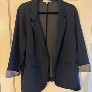 Skies Are Blue Dark Blue Women's Blazer